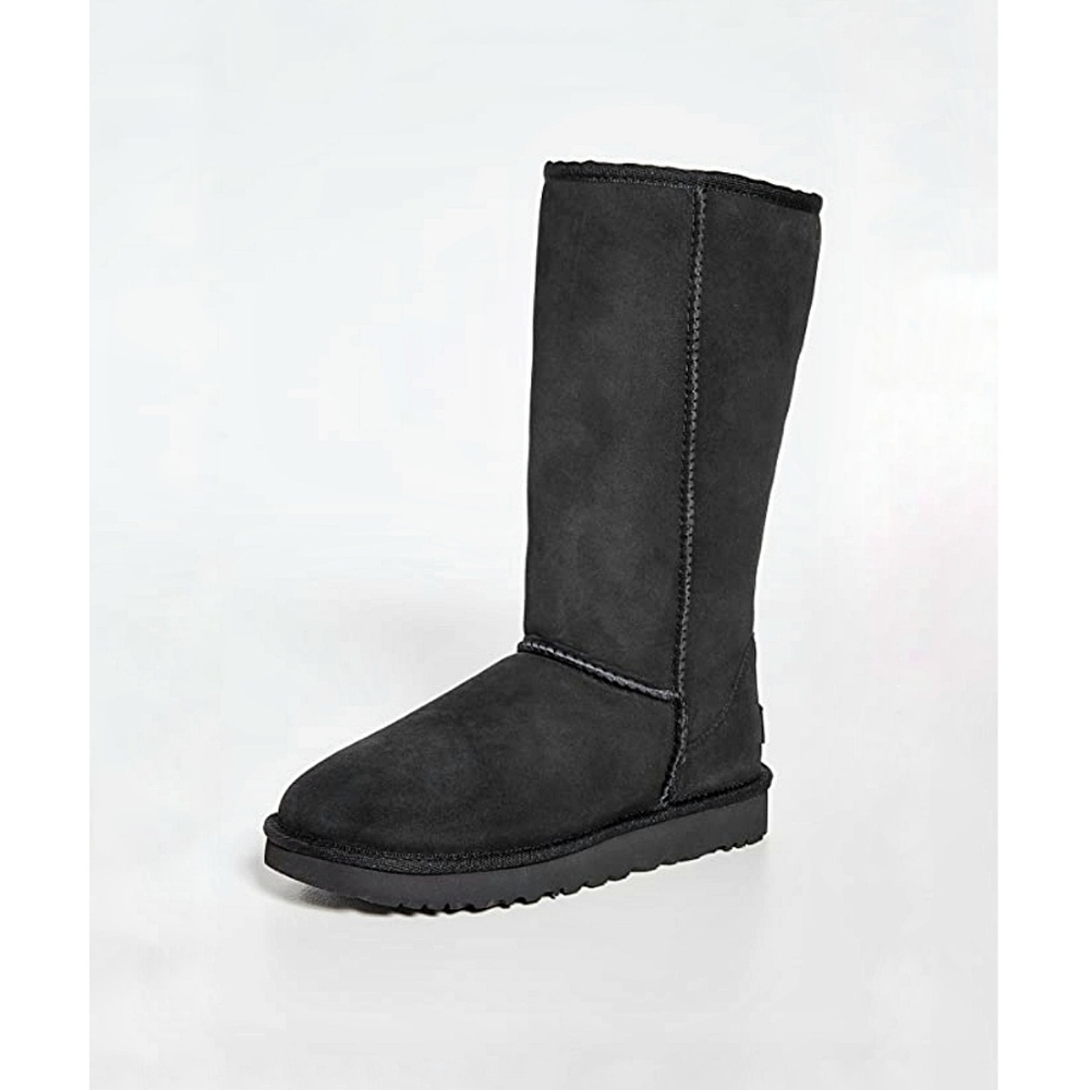 🌸 UGG | Classic Tall‎ II Suede Sherpa lined Boots, size 6, Black